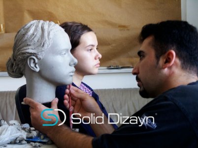  BÜST PORTRE ÇAMUR ÇALIŞMASI