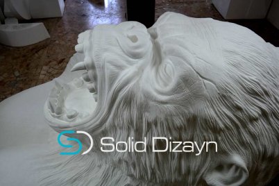 CNC STRAFOR İŞLEME KİNG KONG HEYKELİ