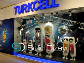 TURCELL VİTRİN DEKORU