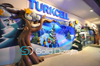 TURKCELL YILBAŞI VİTRİN DEKORU